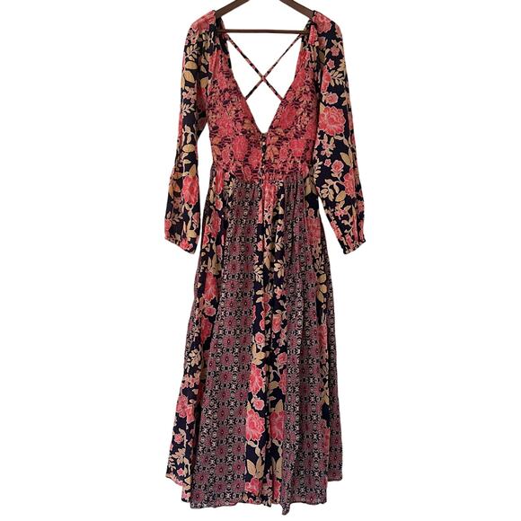 Free People A New Way Maxi Dress Multicolor Size L NWT - Picture 5 of 8